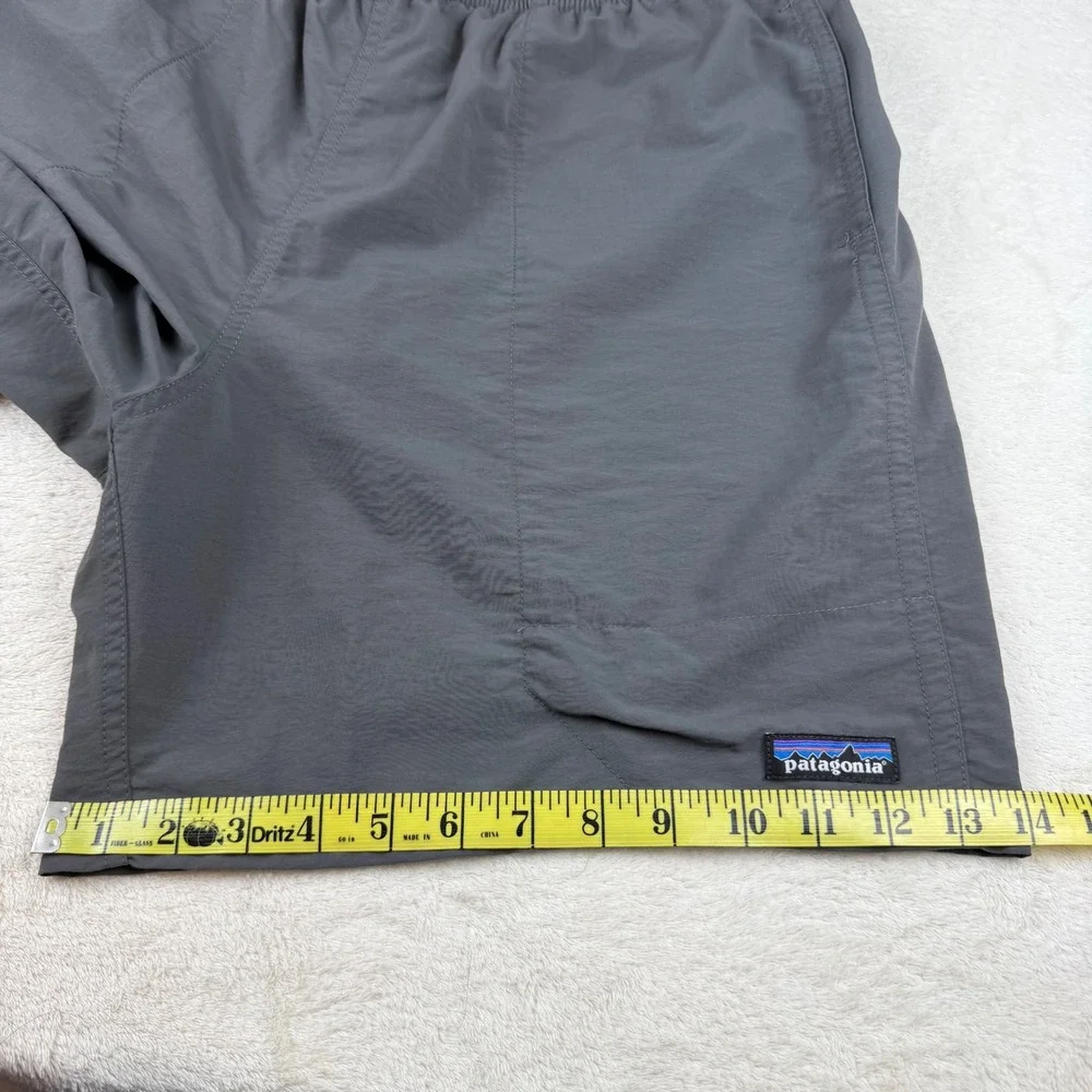 Patagonia Shorts Men's‎ L Gray Baggies Shells Mesh Lined Swim Trunks Quick Dry